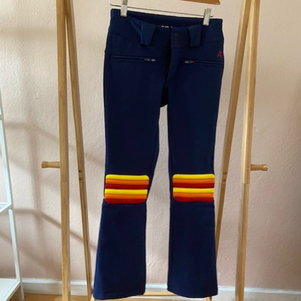 Perfect Moment Aurora Flared Ski Pants - Blue XS